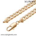 43822 мода оптом Китай золото ожерелье конструкций в 45 граммов деликатный простой позолоченный длинное ожерелье ювелирных изделий